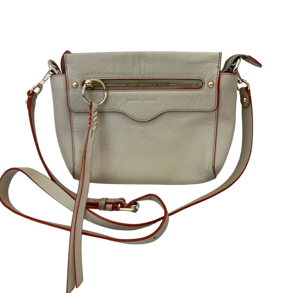 Rebecca Minkoff Gabby Crossbody Bag in Tahini Beige Leather Purse